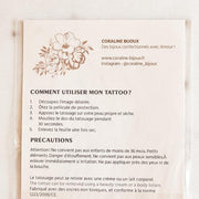 #product_description_first_paragraph# - Tatouage éphémère fleur - Coraline bijoux