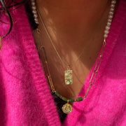 #product_description_first_paragraph# - Collier Adam Plaqué Or Perles de Culture Jade - Coraline bijoux