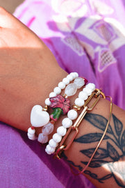 #product_description_first_paragraph# - Bracelet Sid Plaqué Or Coquillage - Coraline bijoux