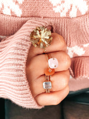 Bague Pippa • Abricot Bagues Coraline bijoux 