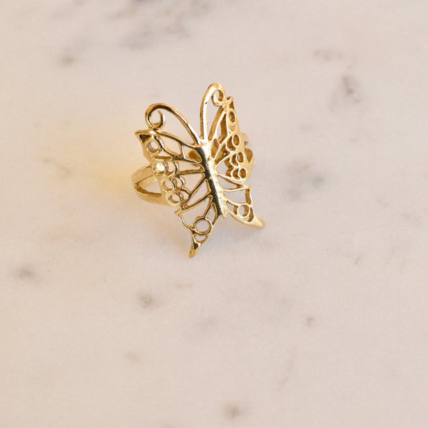 Bague réglable Papillon bague Coraline bijoux 