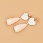 #product_description_first_paragraph# - Boucles d'oreilles Charlotte Plaqué Or Coeur Acétate - Coraline bijoux