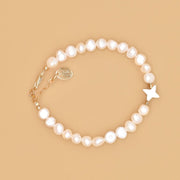#product_description_first_paragraph# - Bracelet Honoré Plaqué Or Perles de Culture - Coraline bijoux