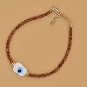 #product_description_first_paragraph# - Bracelet Jess Plaqué Or Oeil Protecteur - Coraline bijoux