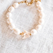 #product_description_first_paragraph# - Bracelet Lionel Plaqué Or Perles de Culture Nacre - Coraline bijoux