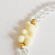 #product_description_first_paragraph# - Bracelet Nuva Plaqué Or Perle Cristal Ourson - Coraline bijoux