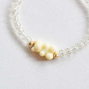 #product_description_first_paragraph# - Bracelet Nuva Plaqué Or Perle Cristal Ourson - Coraline bijoux