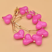 #product_description_first_paragraph# - Bracelet Rosa Plaqué Or Coeur - Coraline bijoux