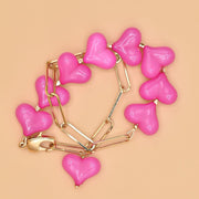 #product_description_first_paragraph# - Bracelet Rosa Plaqué Or Coeur - Coraline bijoux