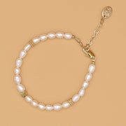 #product_description_first_paragraph# - Bracelet Zak Coeur Plaqué Or Perles de culture - Coraline bijoux