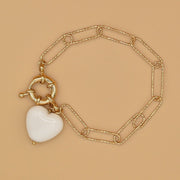 #product_description_first_paragraph# - Bracelet Zuly Coeur Plaqué Or - Coraline bijoux