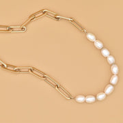#product_description_first_paragraph# - Collier Ferréol Plaqué Or Perles de Culture - Coraline bijoux