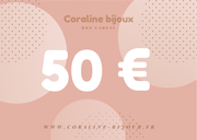 #product_description_first_paragraph# - E-Carte cadeaux - Coraline bijoux