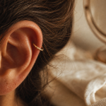 Bague oreille sans perçage sur hélix, anneau doré ouvert