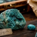 Chrysocolle bleu-vert brute, comparaison avec turquoise, pierre à reconnaître