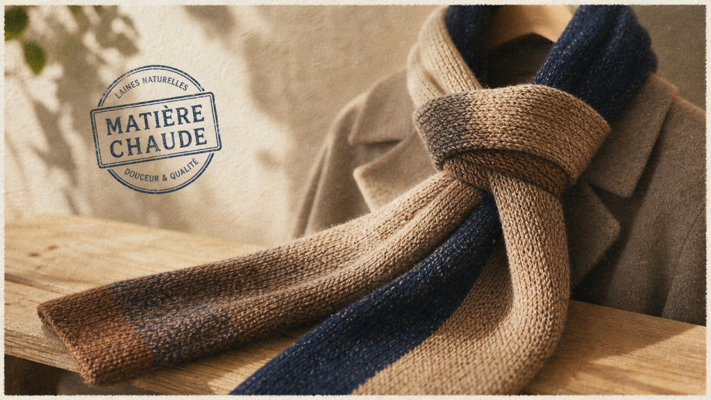 Écharpe femme hiver en laine douce et baby alpaga