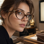 Lunettes papillon femme rétro, monture effet ailes en écaille