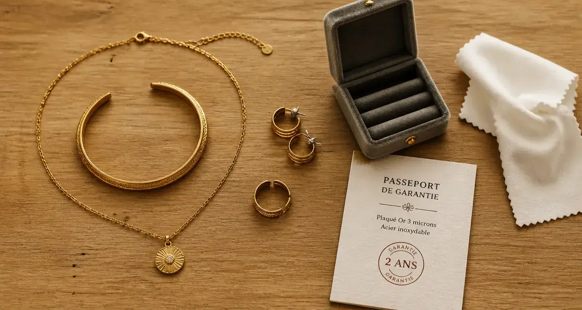 Bijoux Cailloux Toulouse - bijouterie fantaisie : collier plaqué or 3 microns