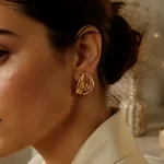 Boucles d oreilles pince dorées, sans perçage, confort et style
