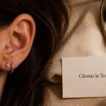Boucles d oreilles tragus titane labret poli sur oreille