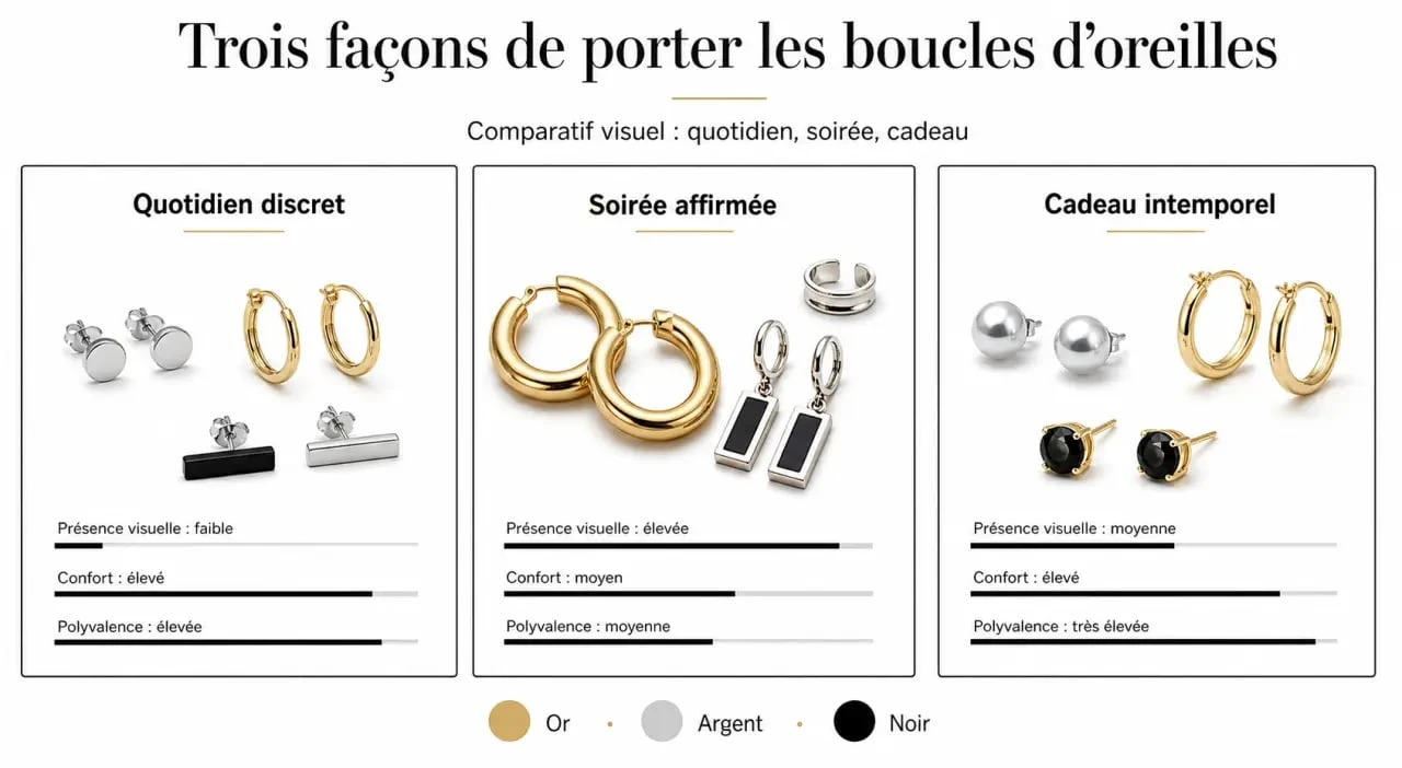 Comparatif de compo boucles d oreilles pour le quotidien, la soirée et le cadeau