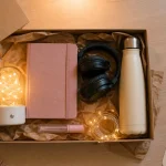 Idées cadeaux filles 14 ans : bureau cadeau avec lampe, carnet et accessoires