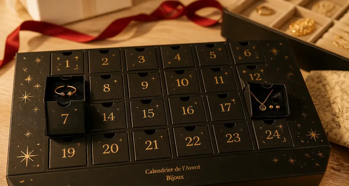 calendrier de lavent femme bijoux, 24 surprises de bijoux