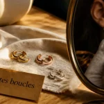 Petites boucles d oreilles : puces minimalistes en or et argent