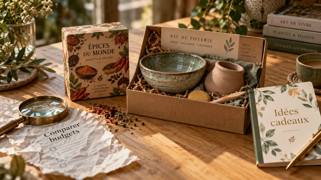 Idées cadeaux originaux : baromètre, atelier et kits créatifs sur table
