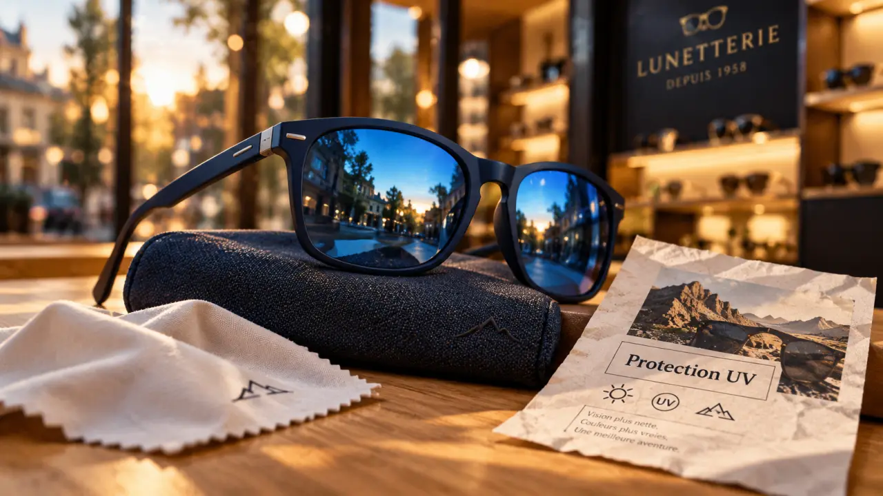 Lunettes de soleil bleues : verres bleus et protection UV